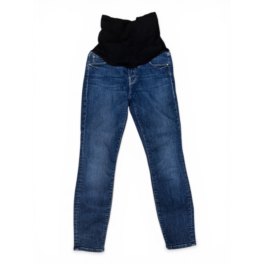 MOTHER The Looker Crop Maternity Jeans in‎ Here Kitty Kitty Sz 26